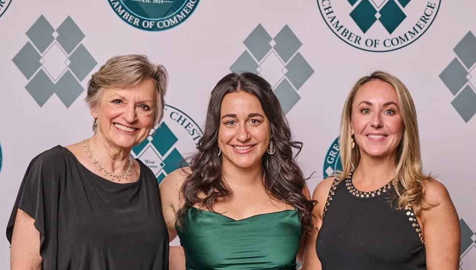Greater West Chester Chamber of Commerce leadership, including former president Katie Walker (right).