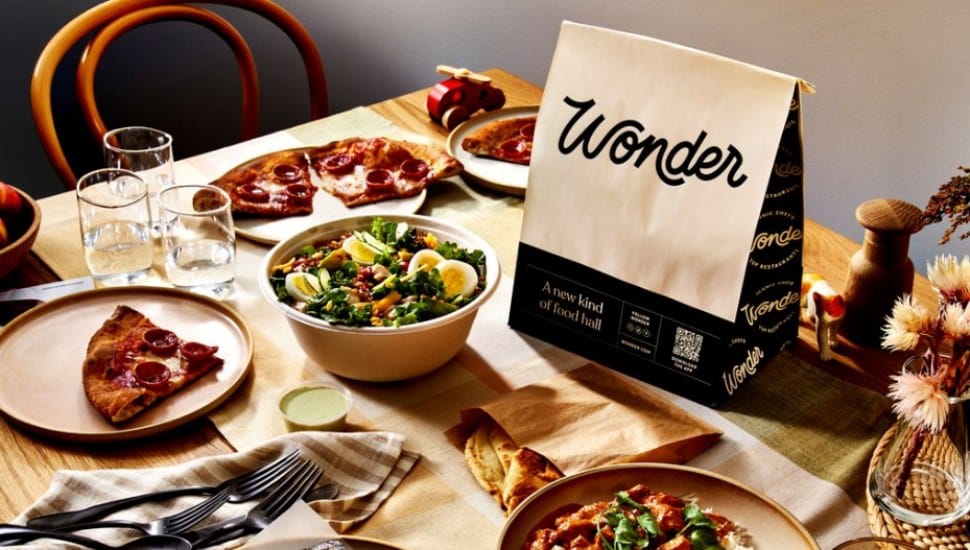 Wonder food bag on table with dishes.