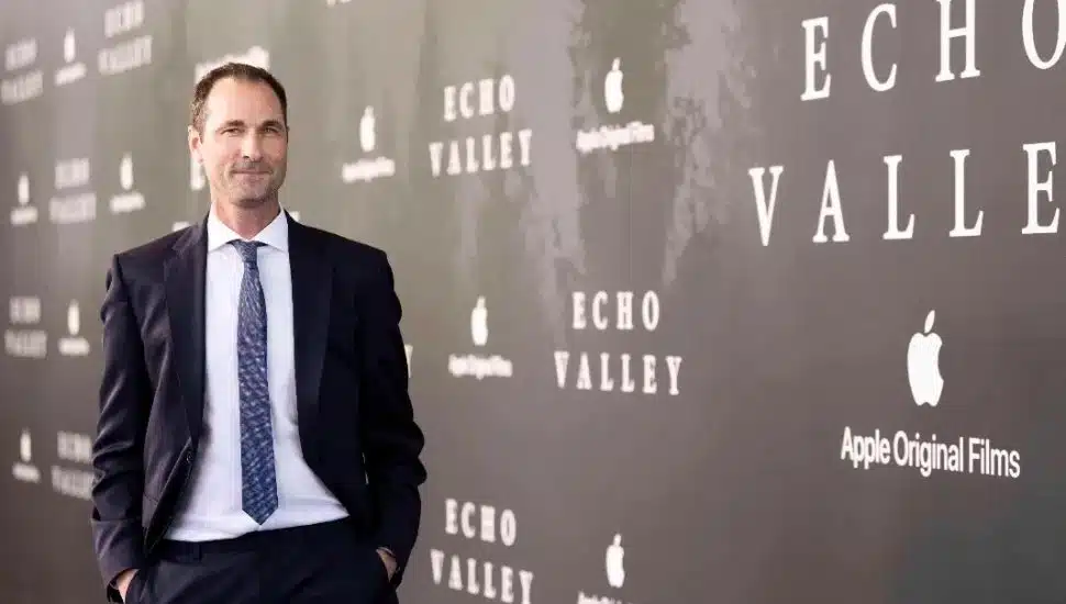 Berwyn filmmaker Brad Ingelsby at a red carpet premiere.