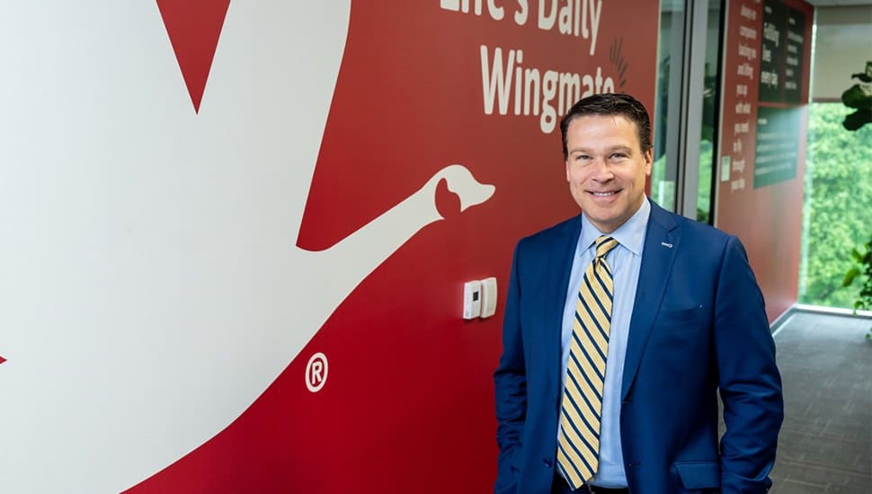 Brian Schaller next to Wawa truck.