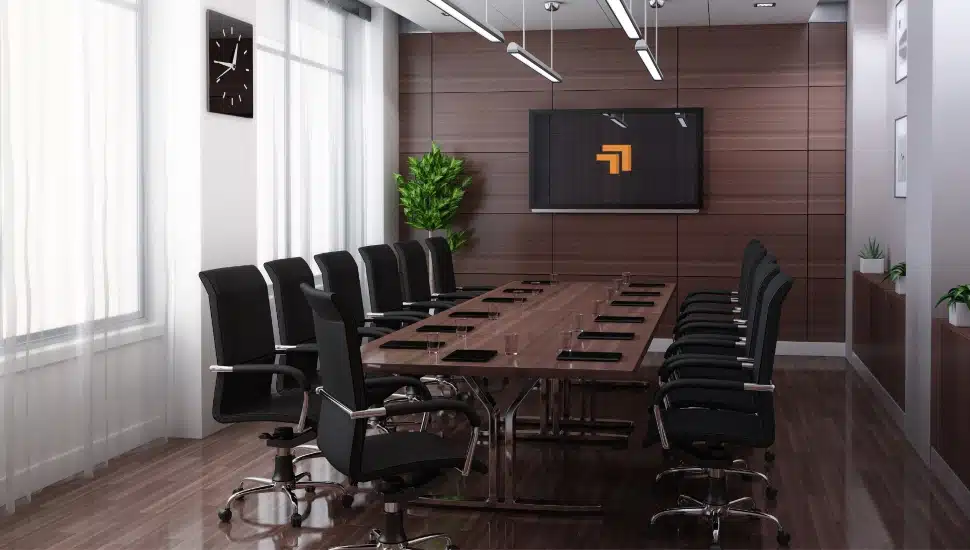 Empty conference room.