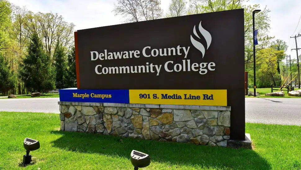 DCCC Marple Campus sign.