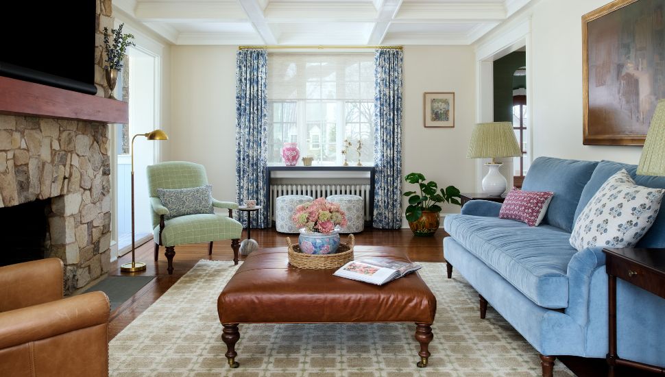 The interior of a Wayne home designed by Michelle Gage Interiors.