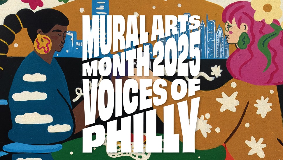 Mural Arts Month 2025 Voices of Philly graphic.