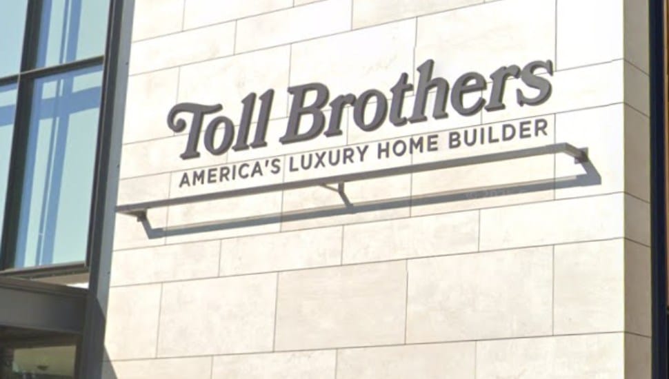 Toll Brothers signage.