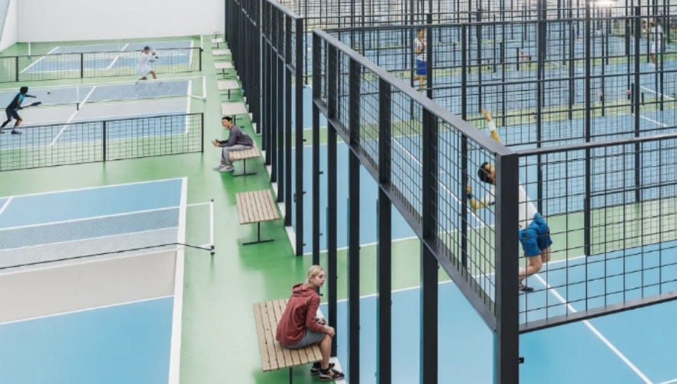 Pickleball court.