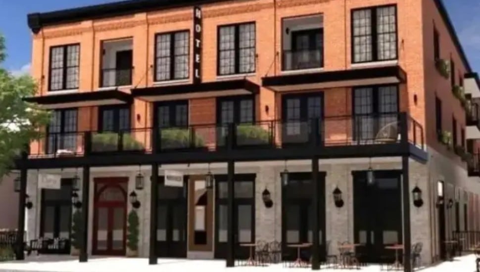 Doylestown Hotel rendering.
