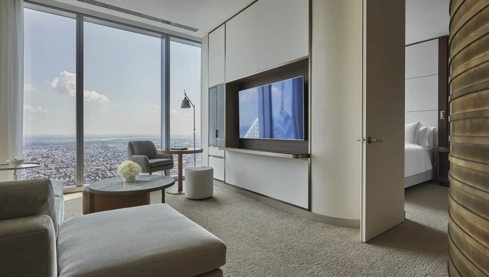 Four Seasons Hotel room.