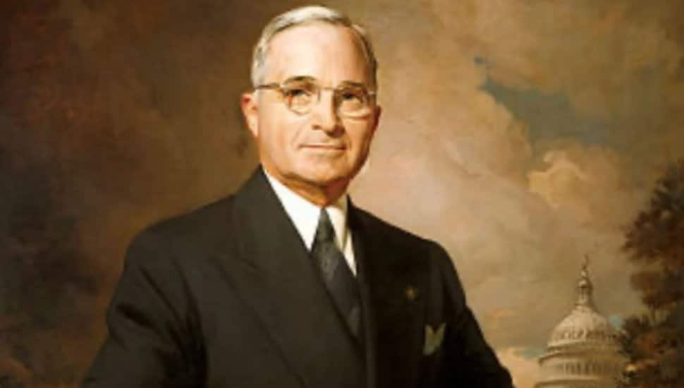 Harry Truman portrait.