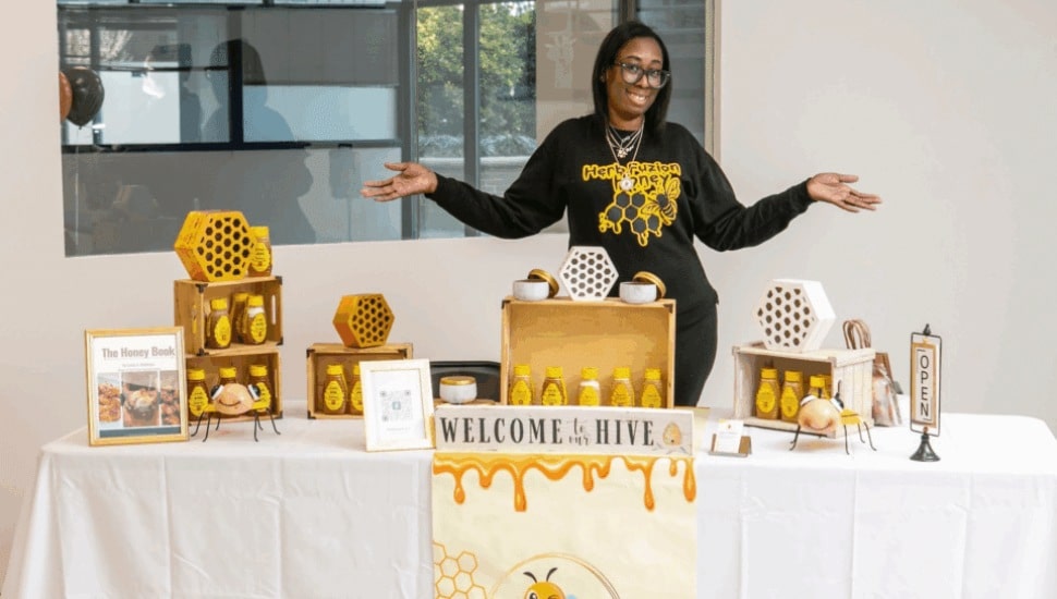 Lanise Middleton with her products.