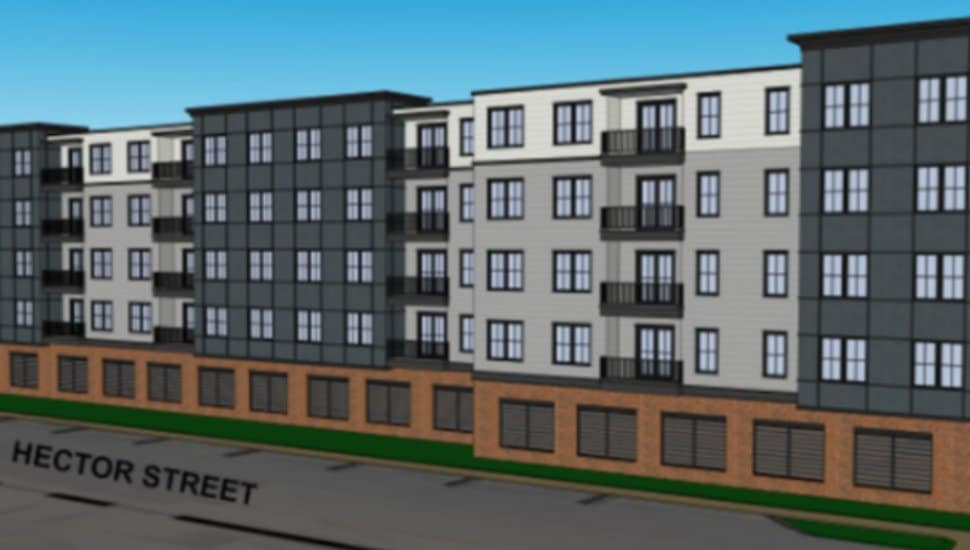 Buccini Pollin Group mixed-use rendering.