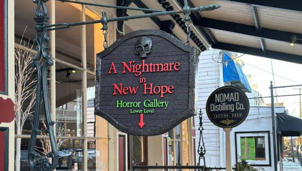 Nightmare in New Hope sign outside.