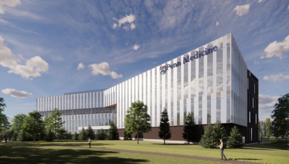 Penn Medicine cancer center rendering.