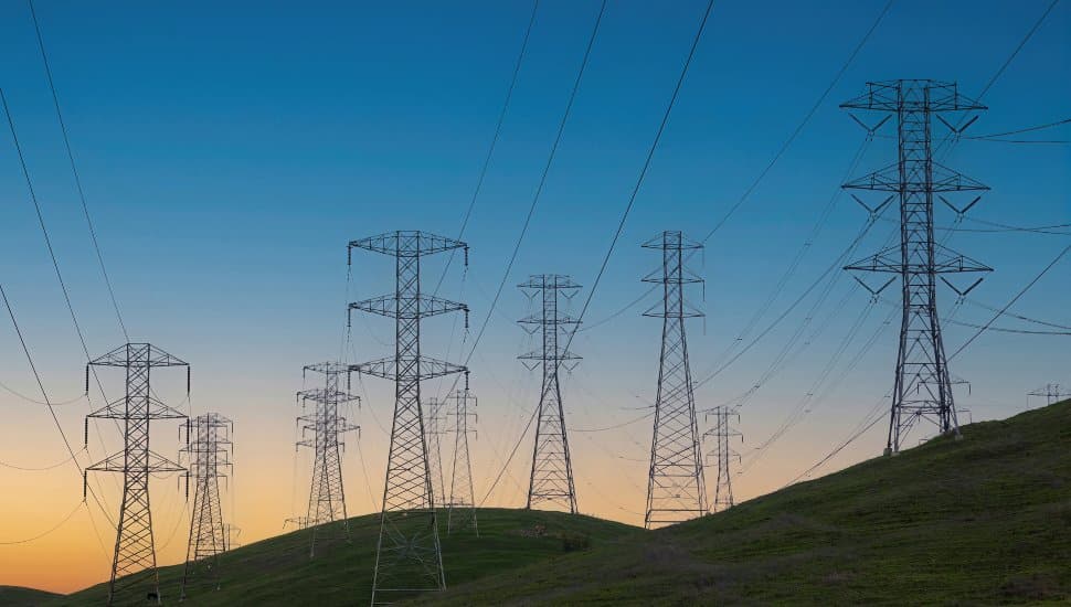 Power lines.