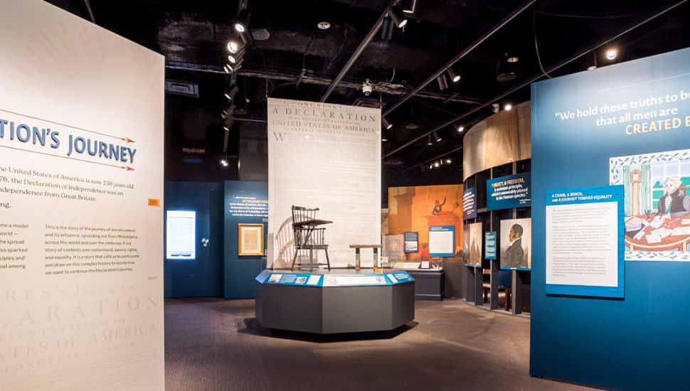 The Declaration's Journey exhibit.