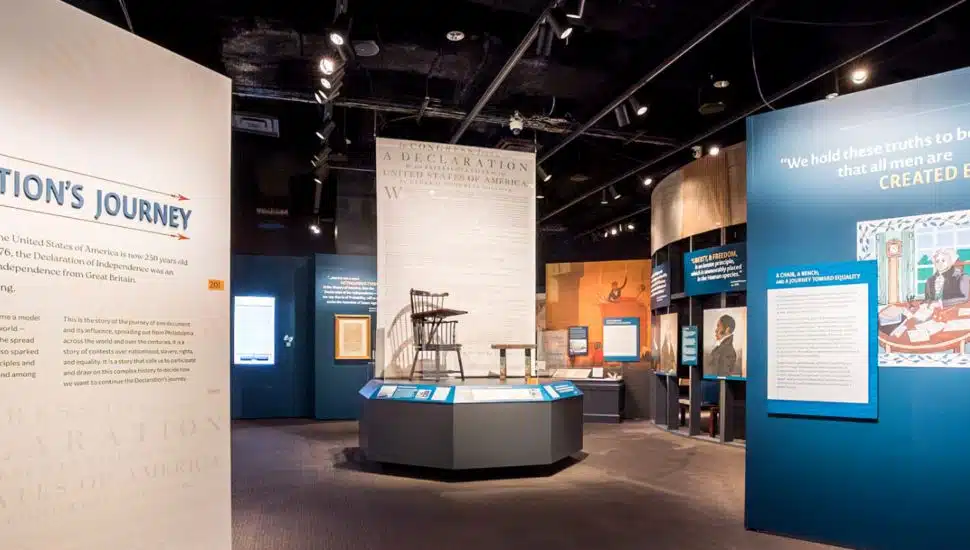 The Declaration's Journey exhibit.
