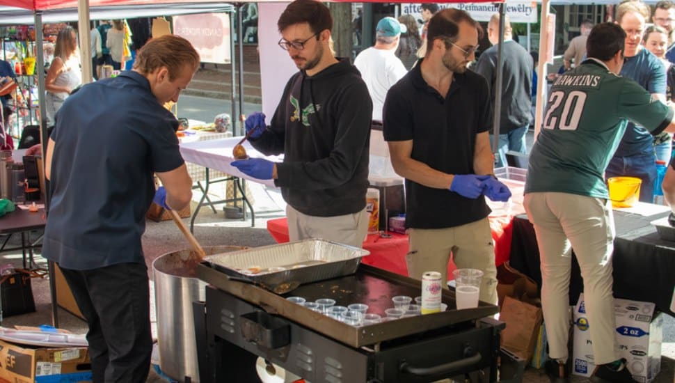 Vendors at the 2025 West Chester Chili Cook Off.