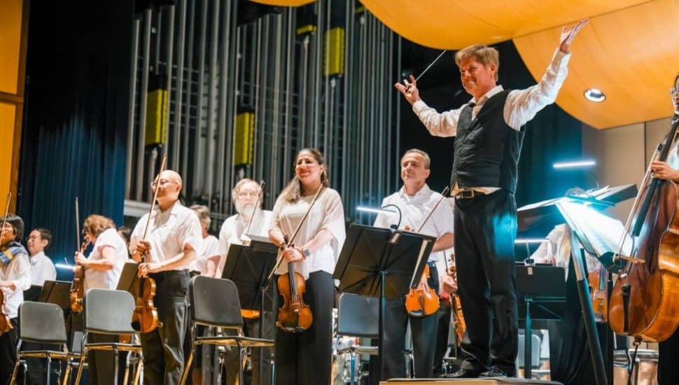 Brandywine Valley Symphony members at a concert performance.