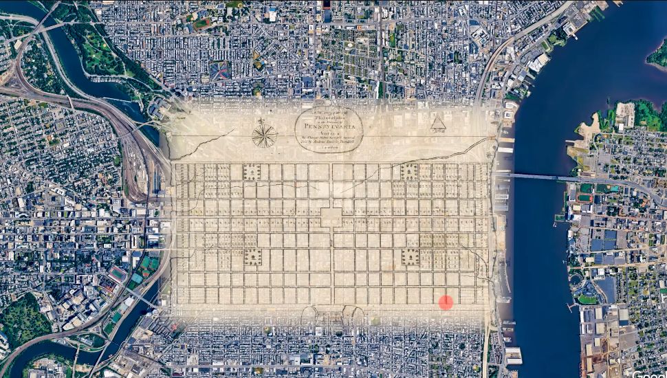 Philadelphia Map then and now.