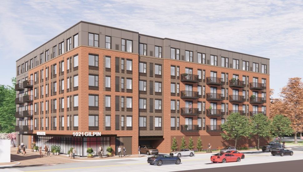 Trolley Square Apartments in Wilmington rendering.