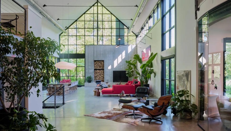 Interior Glass Barn.