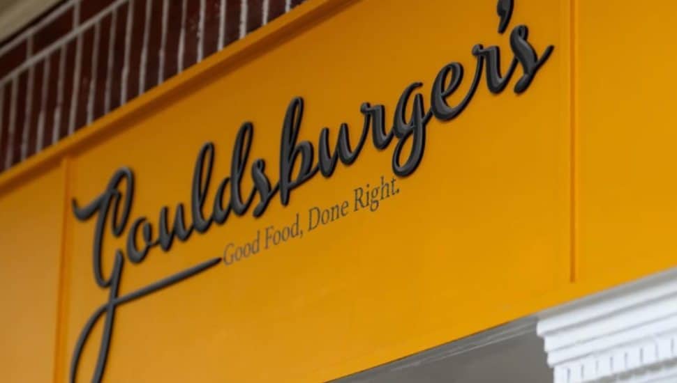 Gouldsburger's yellow signage.