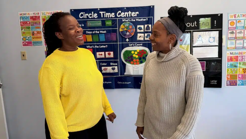 Rosemary Fordjour meets with Matrie Johnson.