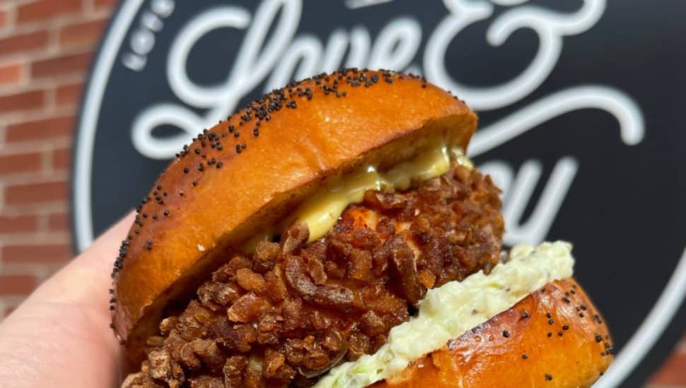 Love & Honey Fried Chicken sandwich.