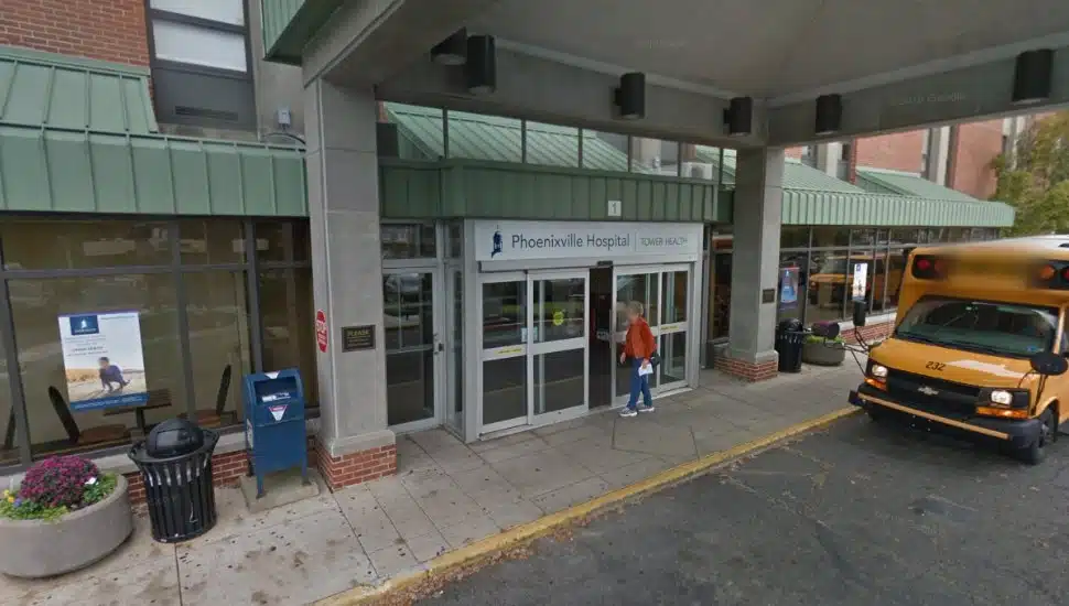 Phoenixville Hospital entrance.