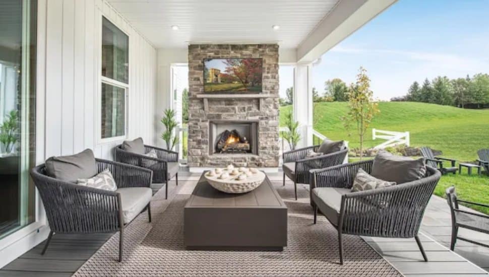 Inside Toll Brothers house.