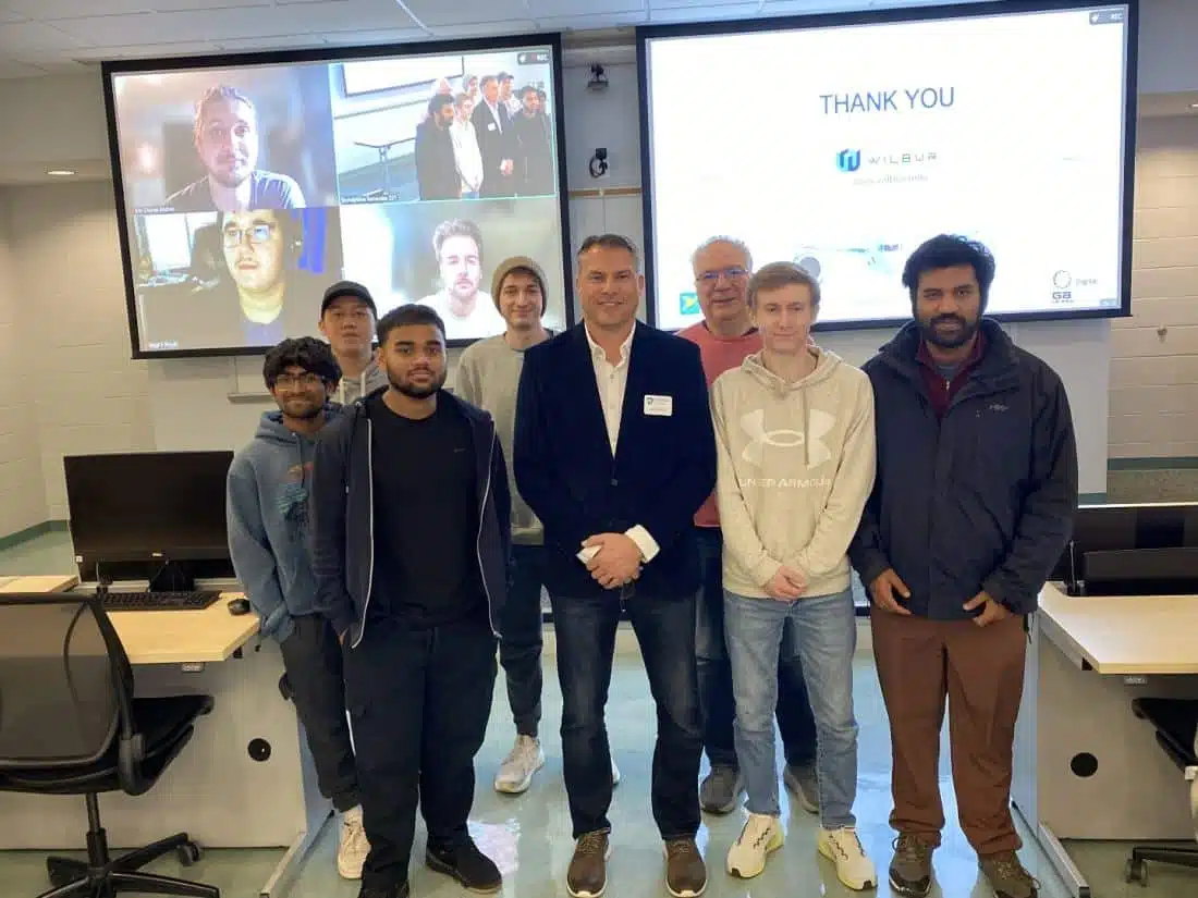 Jason Reed, president of the Digital Solutions Group and GATES Wilmington at GA Telesis LLC, spoke with Penn State Brandywine students in Programming Language Concepts and Data Structures and Algorithms classes on Nov. 18.