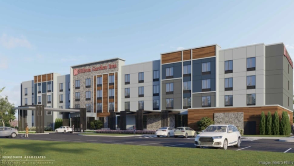 The Hilton Garden Inn rendering.