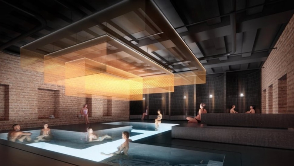Bathhouse rendering inside.