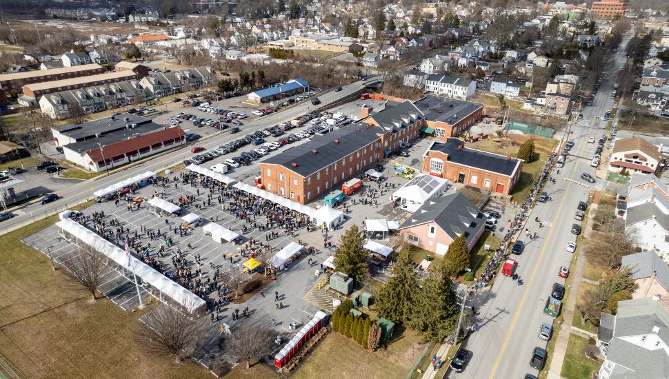 KSQ WinterFest aerial view.