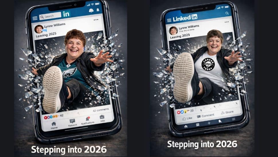 Lynne Williams steps into 2026 with LinkedIn fun.