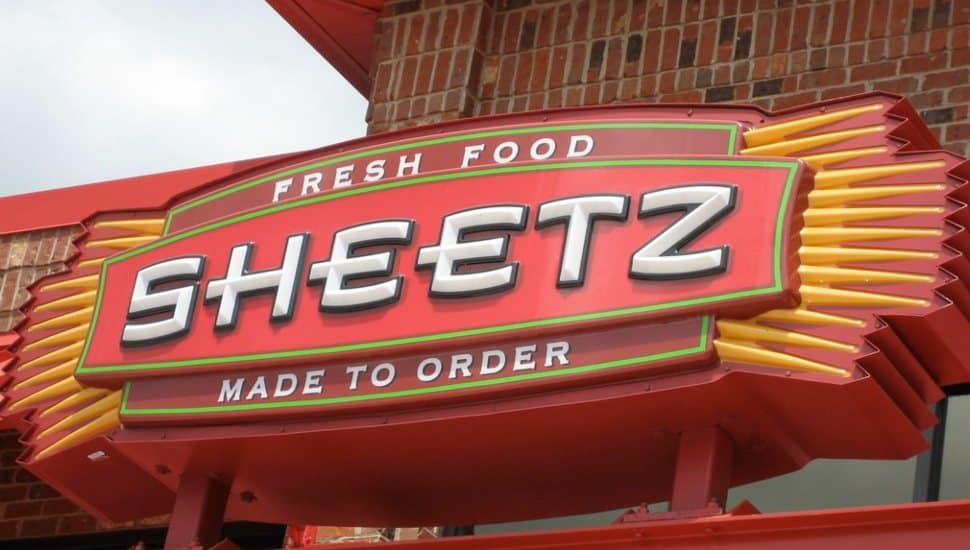 Sheetz sign.