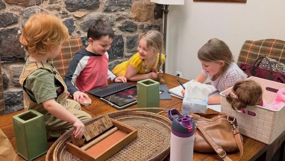 Children playing at The Village by Brandywine Concierge's Chadds Ford site.