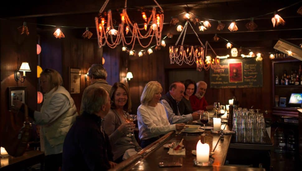 Guests dining at The Whip Tavern in Coatesville.