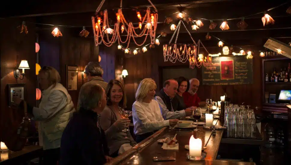Guests dining at The Whip Tavern in Coatesville.