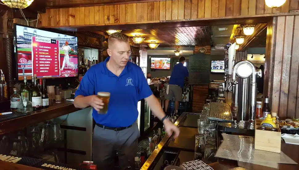 Servers and bartenders at the Berwyn Tavern.