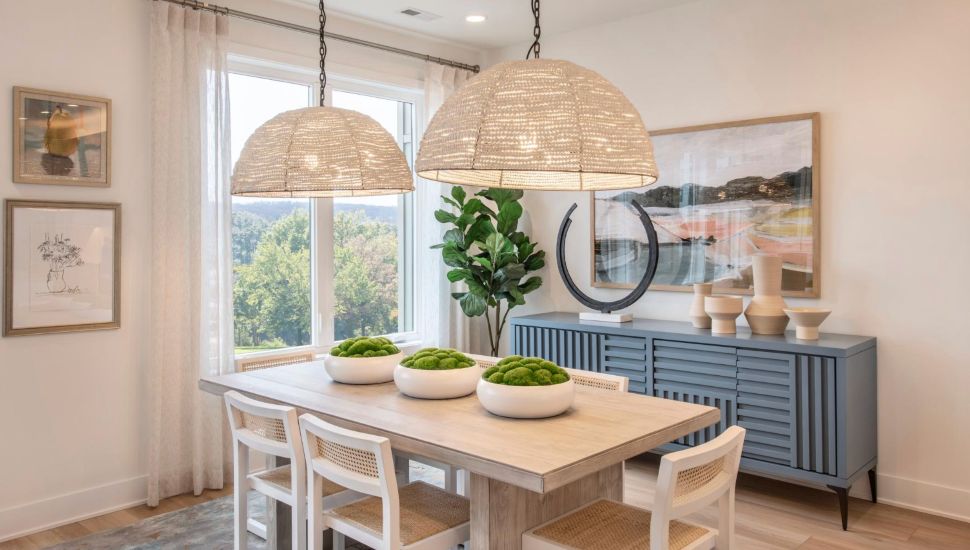 Dining Area in new Birch Run at New Britain townhome in Chalfont.