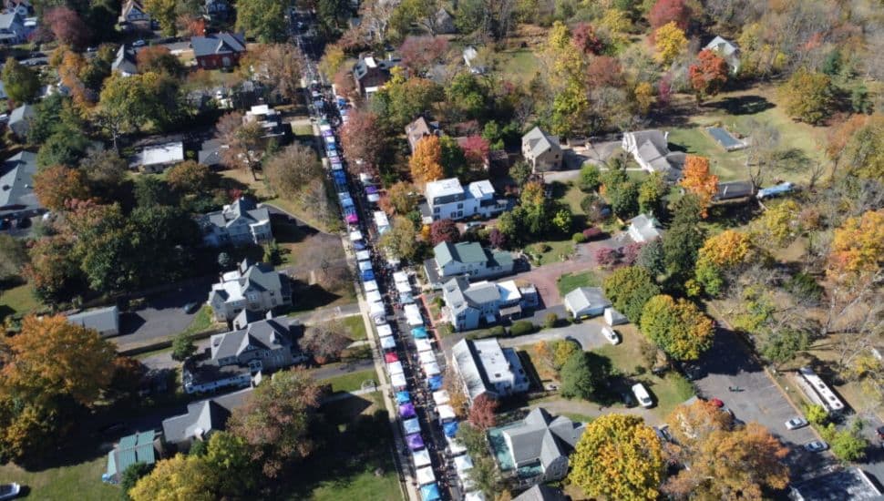 Aerial view of Langhorne.