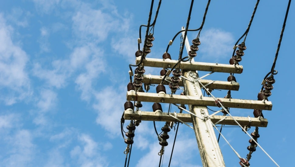 Electricity power pole