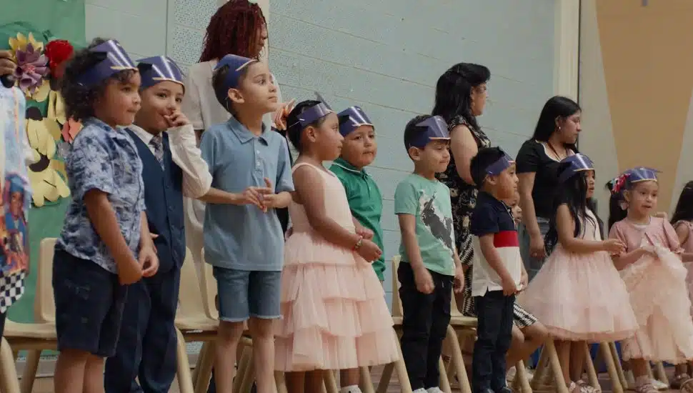 Young children and staff members at a Gordon Literacy Center event.