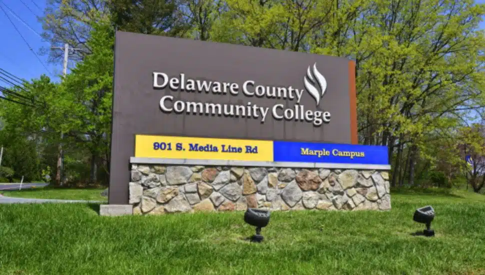 DCCC campus sign.