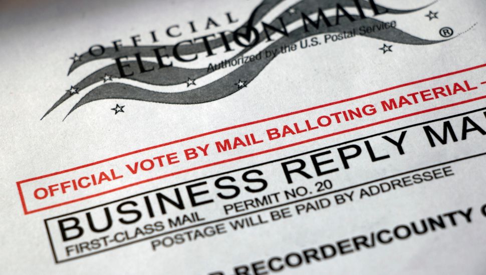 Mail ballot up close.