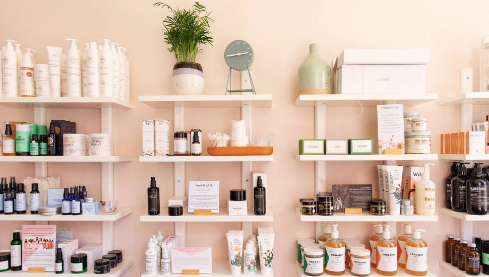 The Indie Shelf products on shelves.