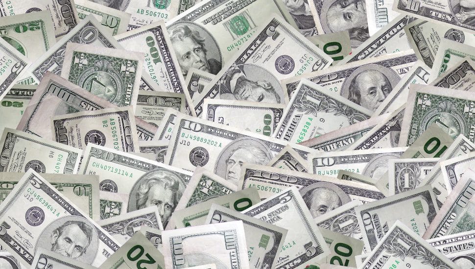 A pile of money.