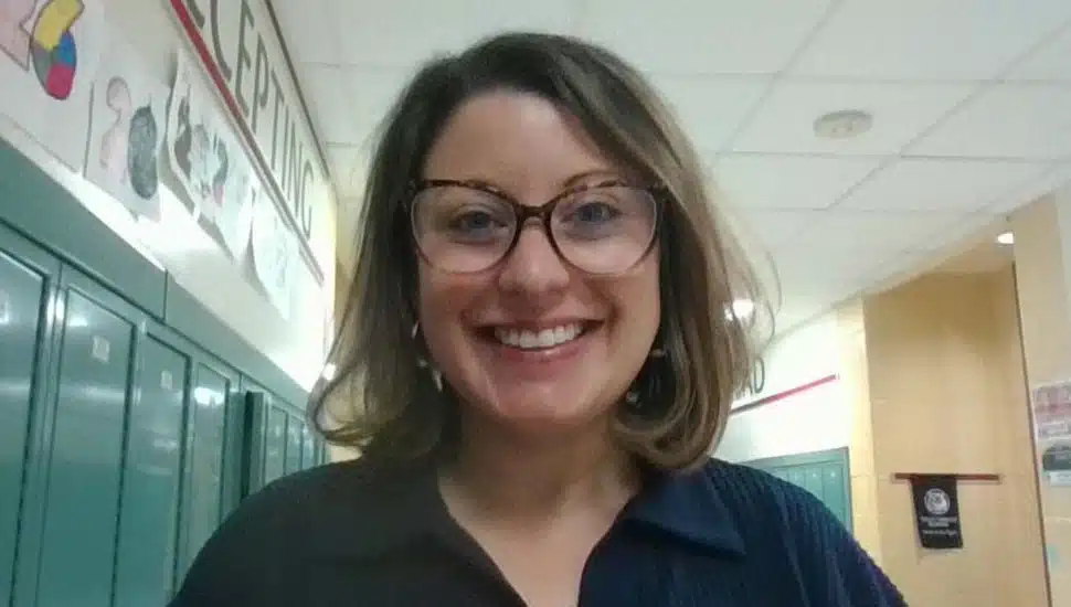 Portrait of Dr. Jenna DiEleuterio, Delaware’s 2026 Teacher of the Year and Wilmington University graduate.