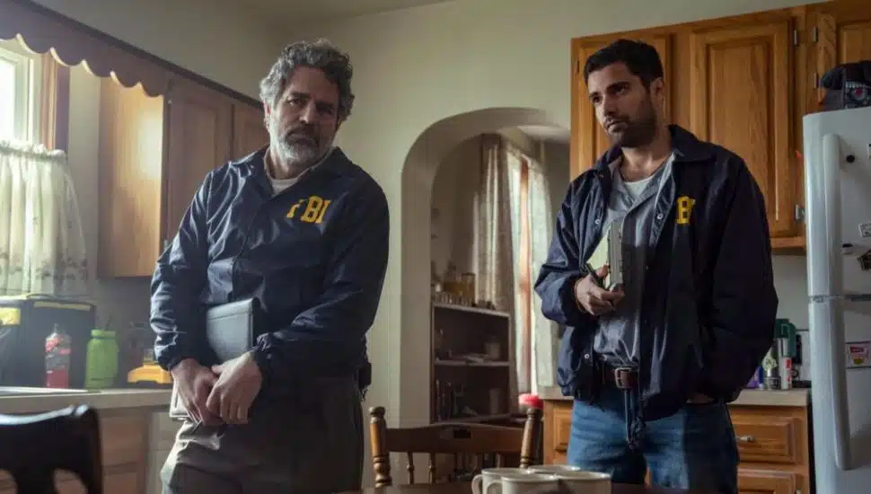 Mark Ruffalo and another actor in Task TV show.